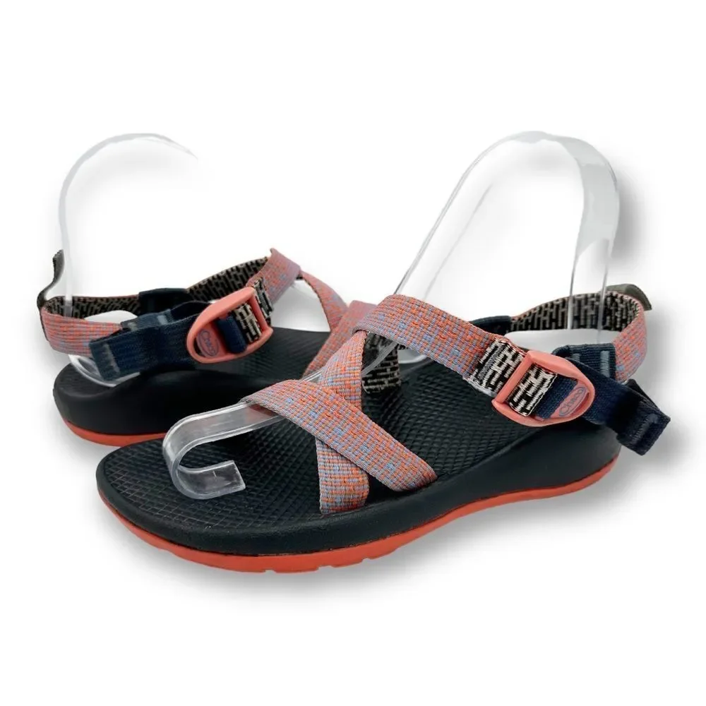Chaco Kids Waterproof Sport Swim Hiking Sandals Orange Blue Size 4‎